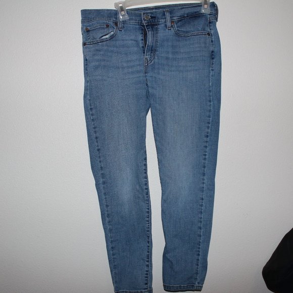 Levi's Boyfriend Distressed Womens Medium Wash Jeans Size 29 - Picture 1 of 5